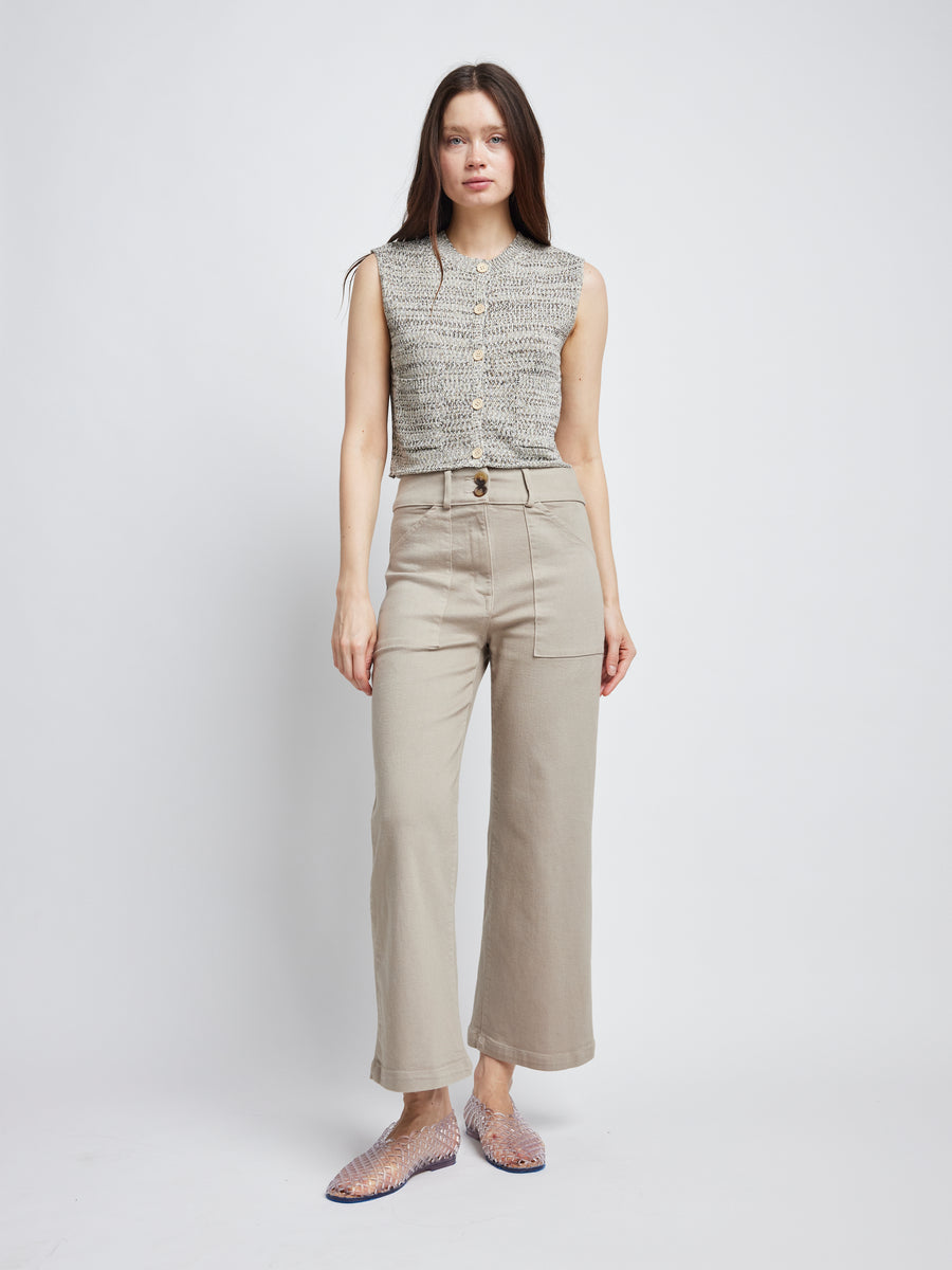 りん【ADAWAS】LOOP KNITTED VEST ニットベスト Adaline Sweater Vest – Self Contrast