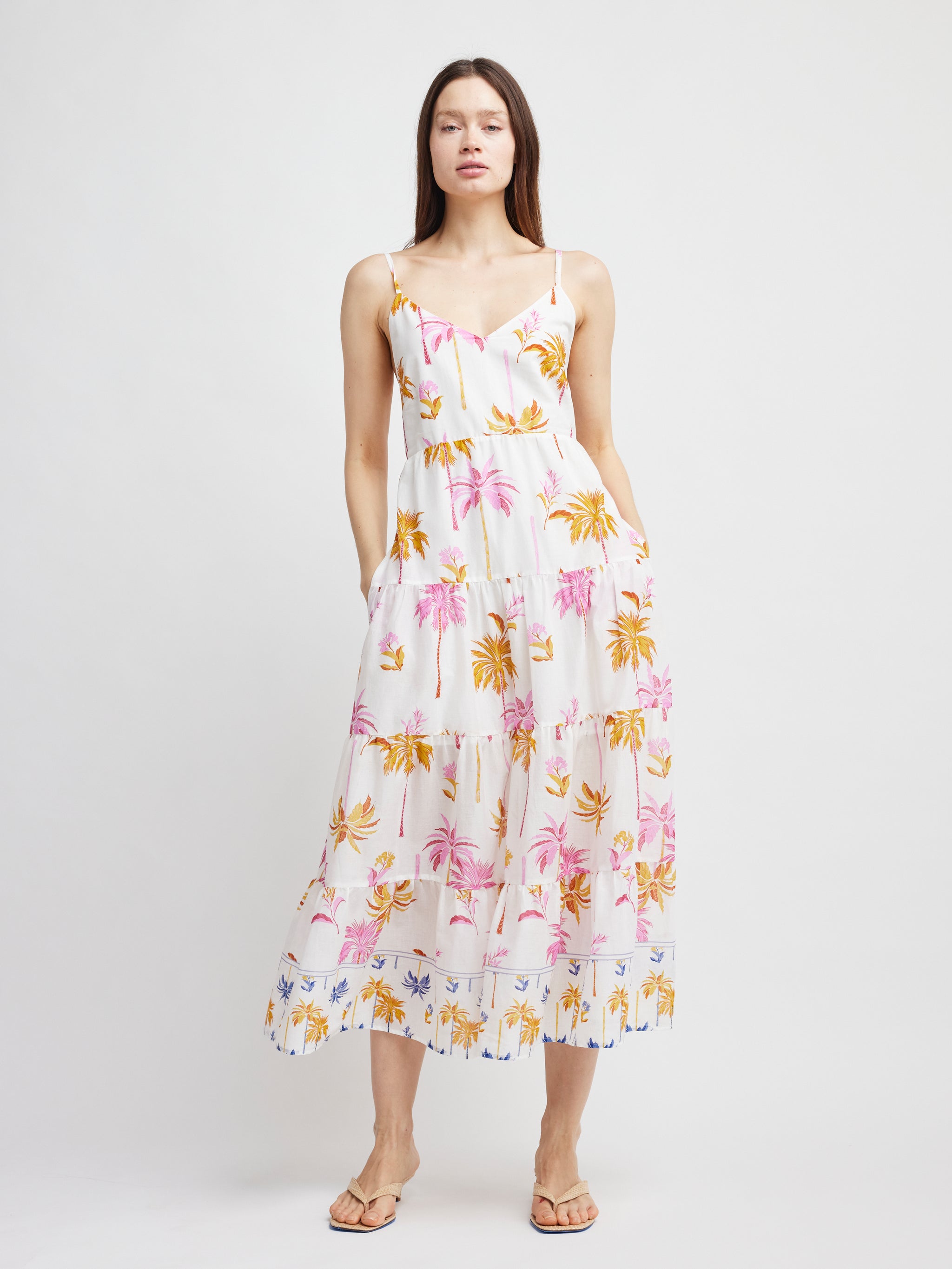 kalli maxi dress Kali Maxi Dress Palm Print / S