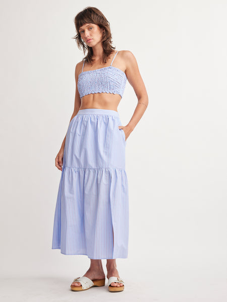 Rain Front Slit Skirt – Self Contrast